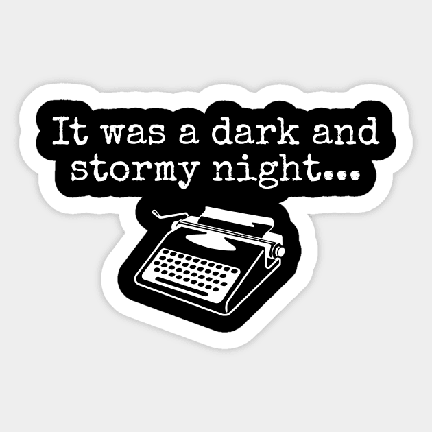 It Was A Dark And Stormy Night Sticker by aniza